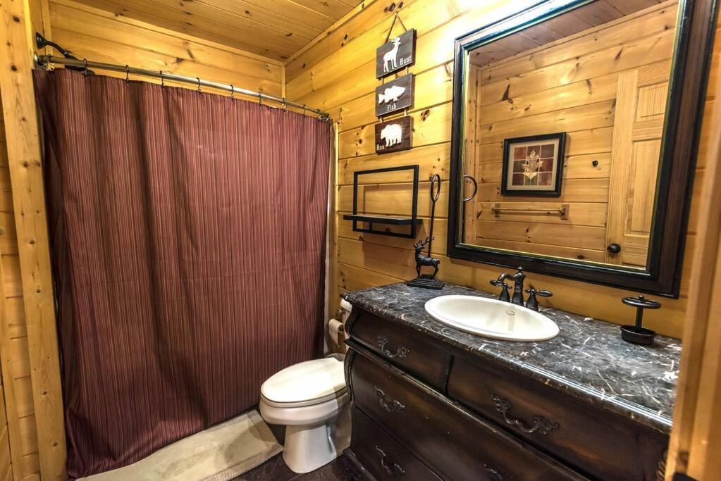 Private Creekside Cabin+Hot Tub,Pool Table, & Pets Ellijay Exterior foto