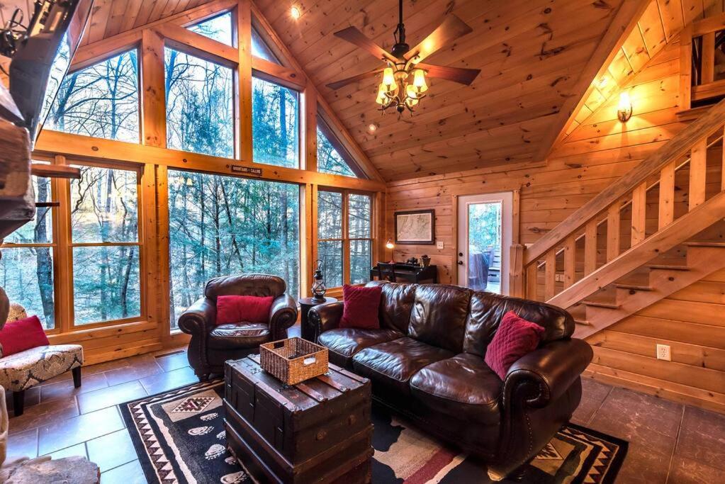 Private Creekside Cabin+Hot Tub,Pool Table, & Pets Ellijay Exterior foto